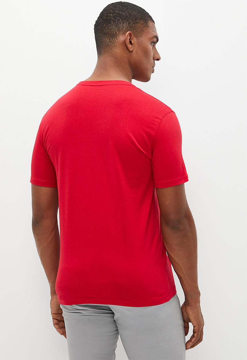 POLO - Mens heritage short sleeve tee - red