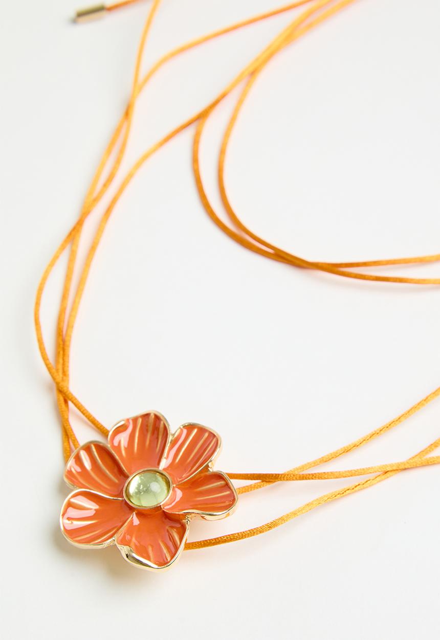 Superbalist - Choker and earring set - orange