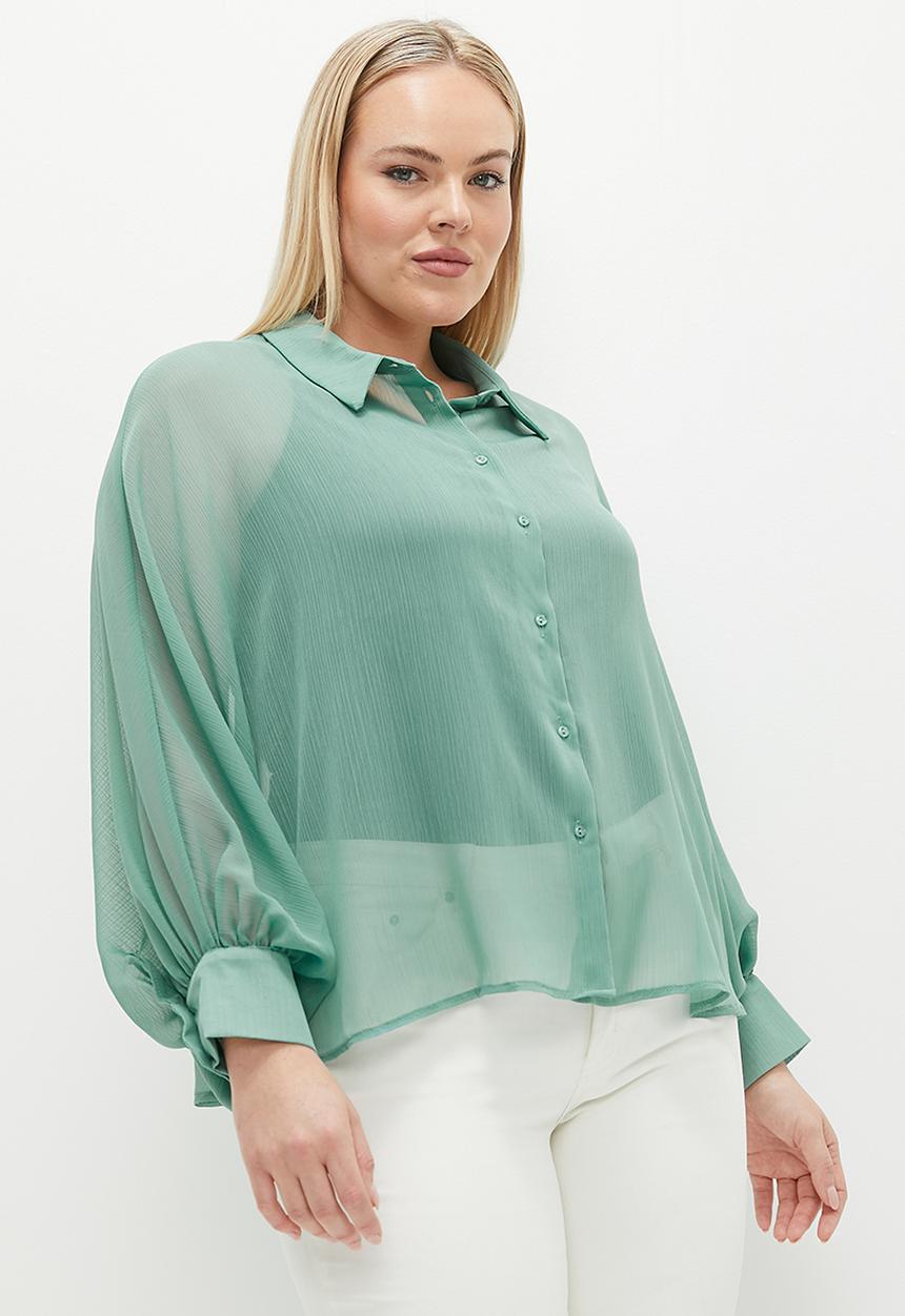 edit - Dolman sleeve shirt - beryl green