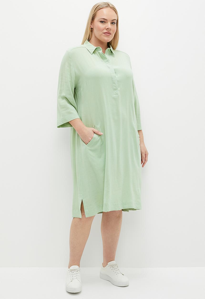 AMANDA LAIRD CHERRY - Plus Zinhle - Pistachio Slub Weave