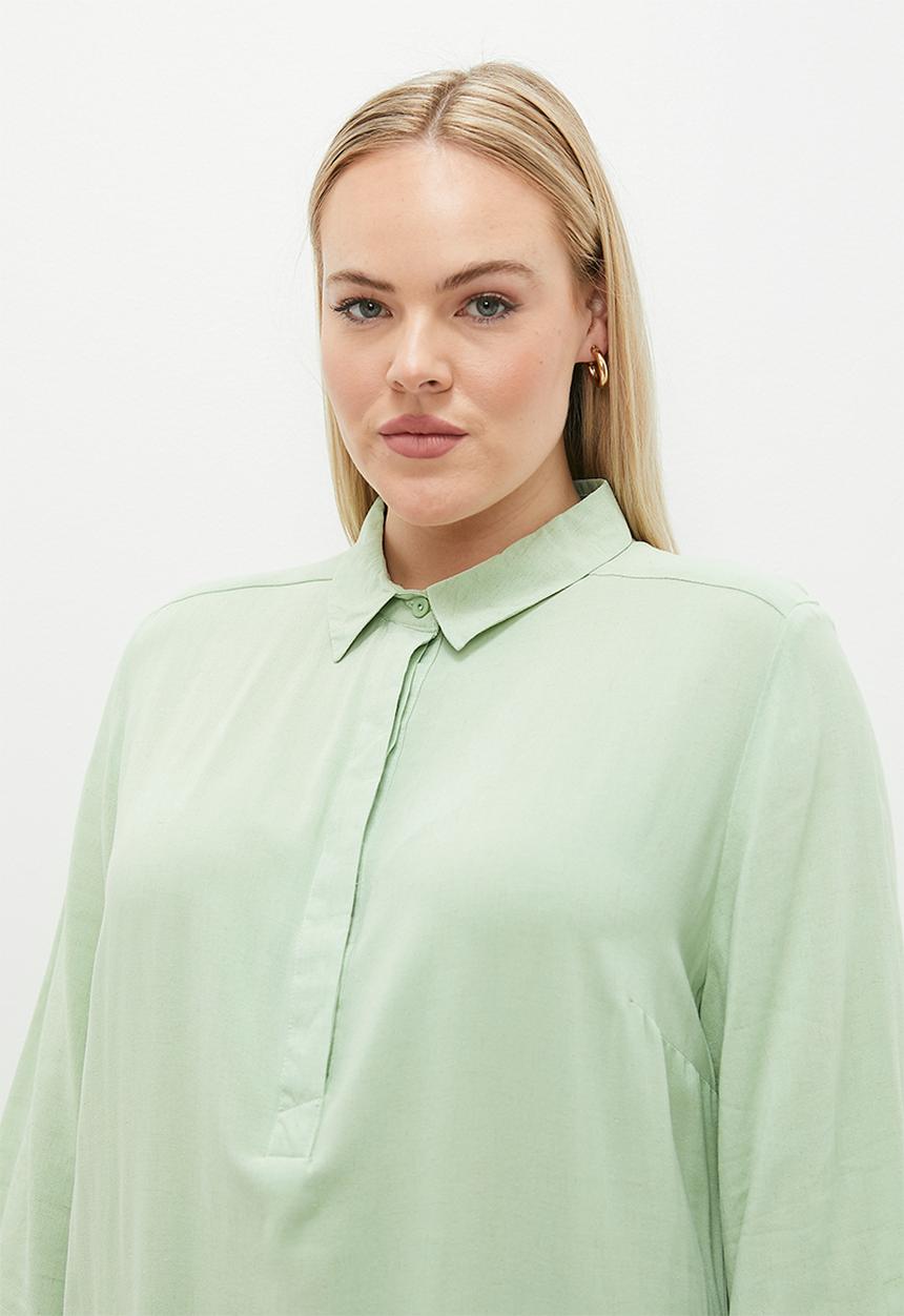 AMANDA LAIRD CHERRY - Plus Zinhle - Pistachio Slub Weave