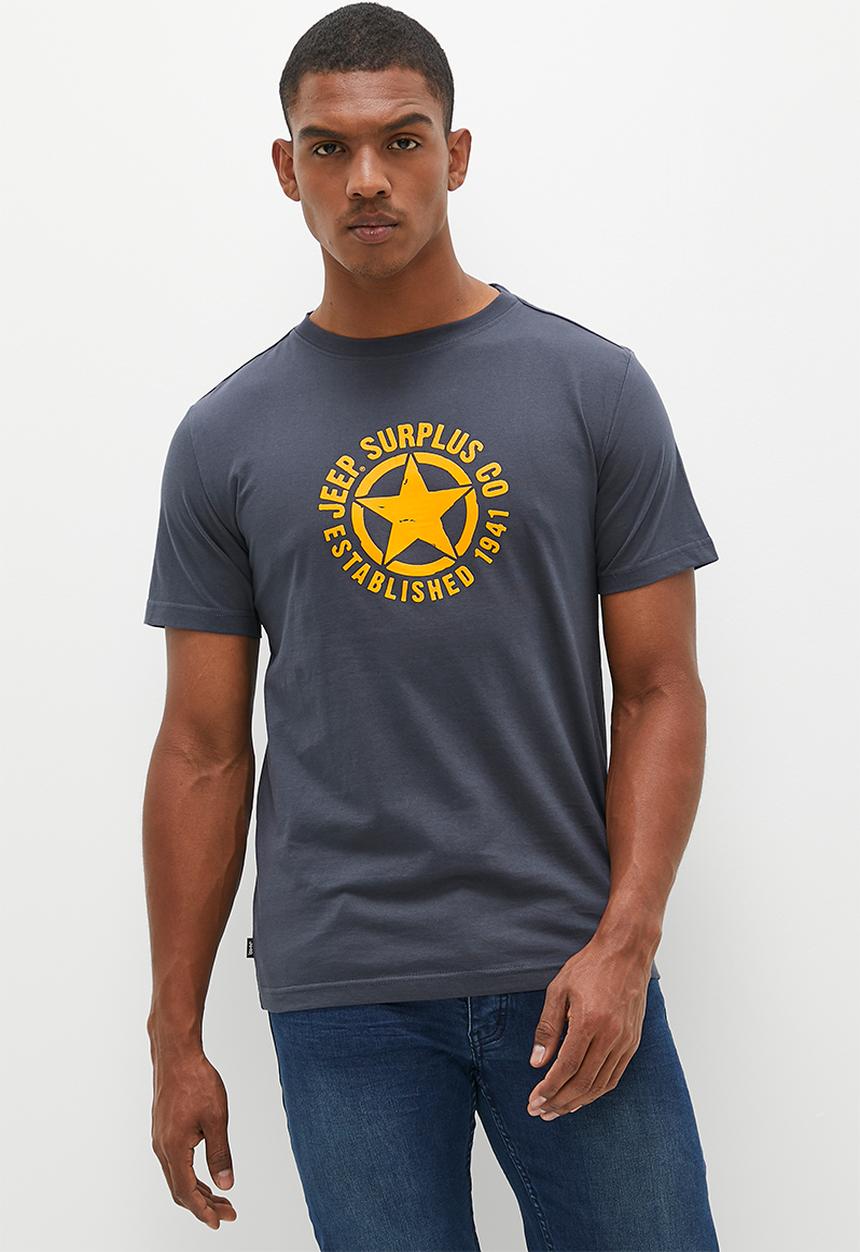 JEEP - Star icon print tee - navy jeep 