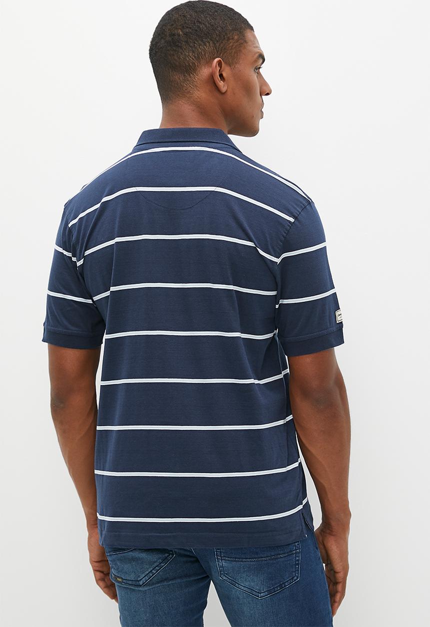 JEEP - Stripe polo - navy