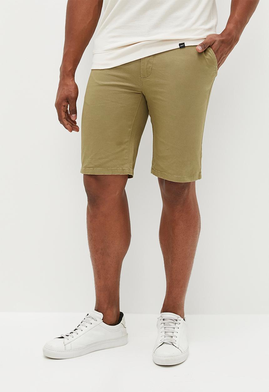Pierre Cardin - PC stretch chino shorts - khaki 