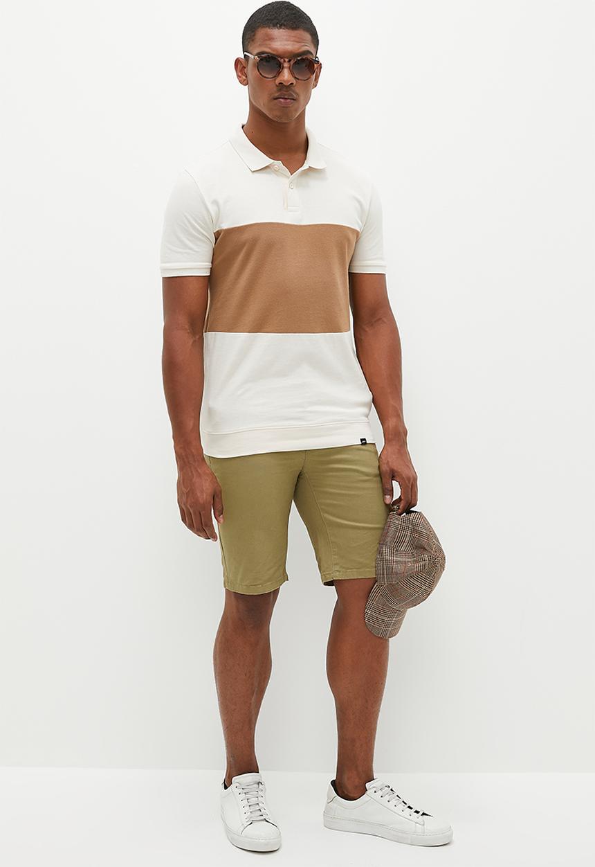 Pierre Cardin - PC stretch chino shorts - khaki 