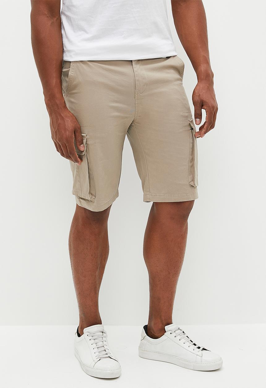 Pierre Cardin - PC stretch cargo shorts - natural 