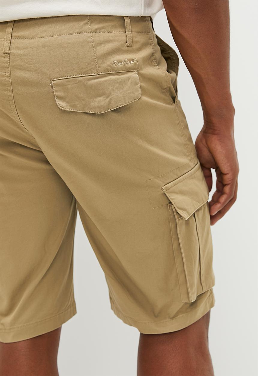 Pierre Cardin - PC stretch cargo shorts - khaki
