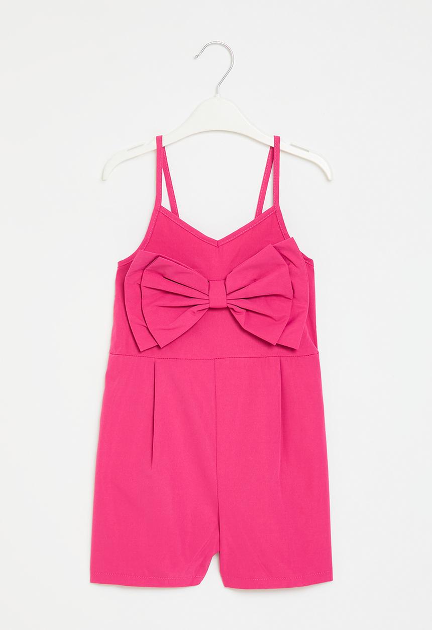 Pop Candy - Bow decor jumpsuit - pink