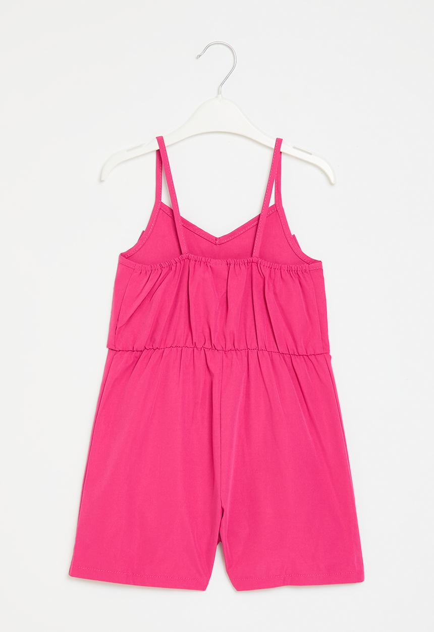 Pop Candy - Bow decor jumpsuit - pink