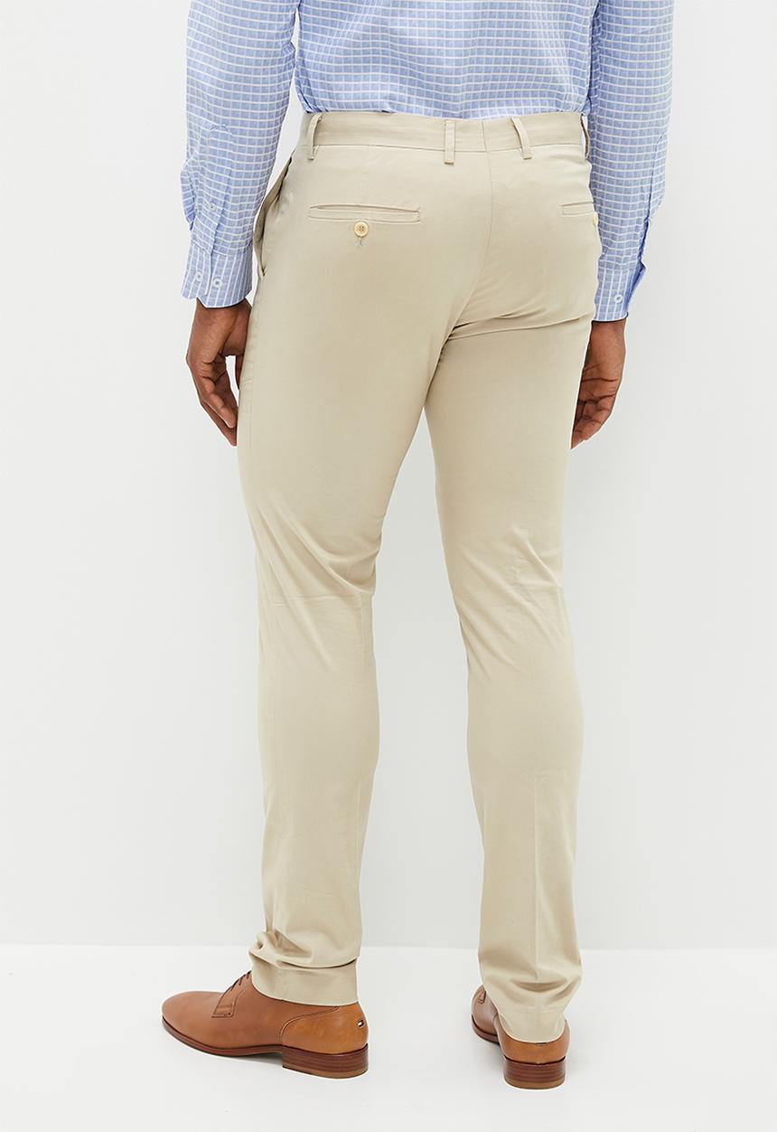 POLO - Men stretch slim fit trouser - neutral 