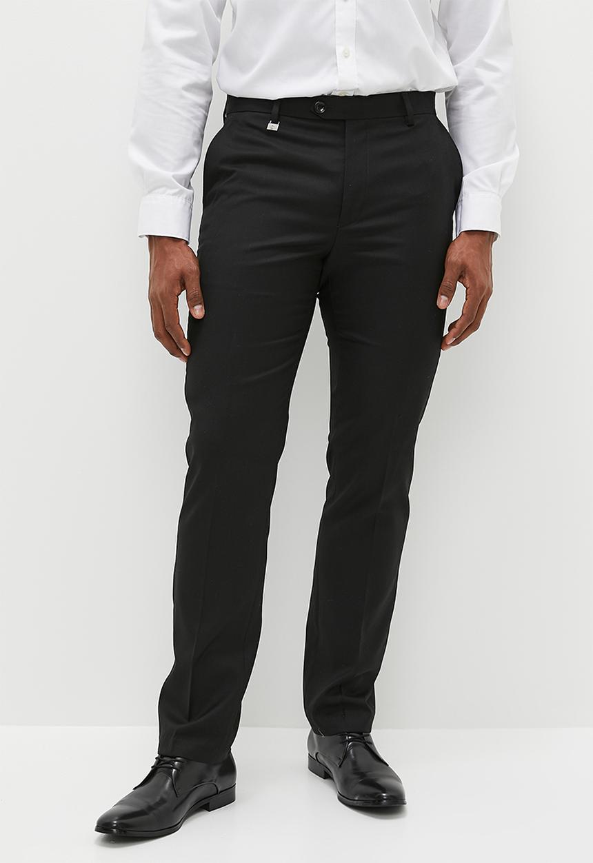 POLO - Men custom fit travel trouser - black