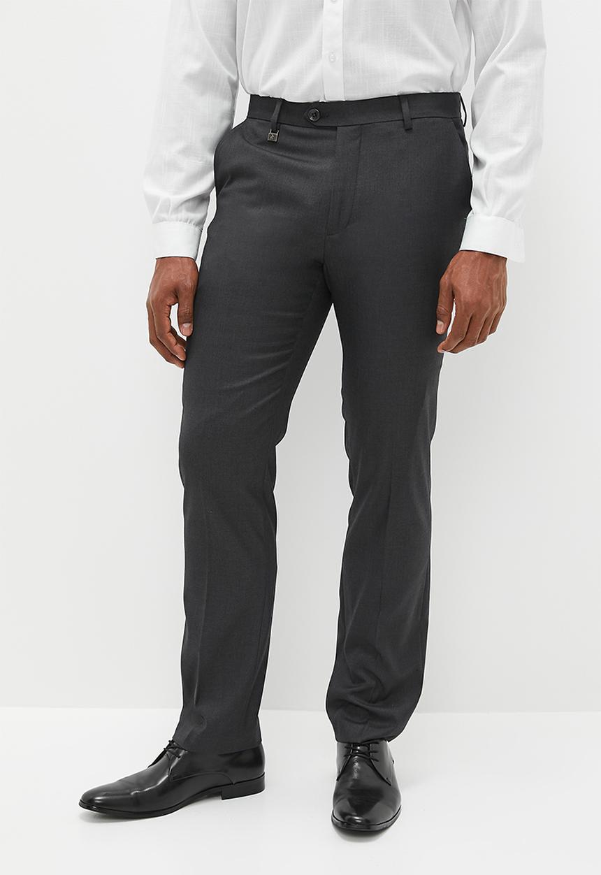 POLO - Men custom fit travel trouser - dark grey