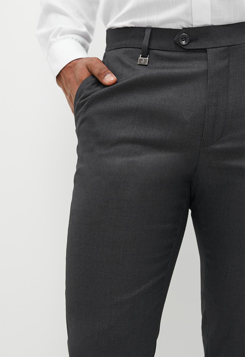 POLO - Men custom fit travel trouser - dark grey