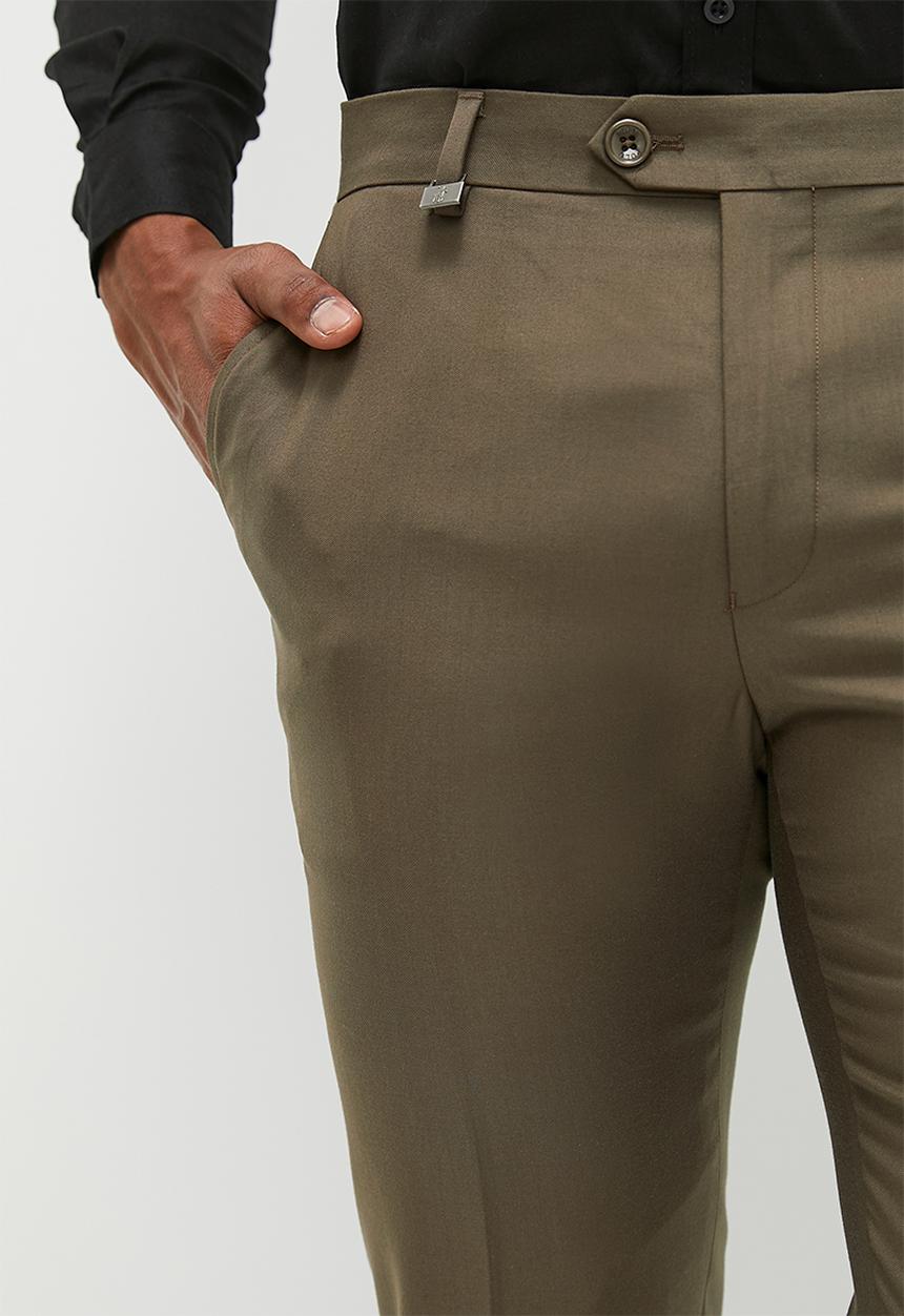 POLO - Men custom fit travel trouser  - khaki