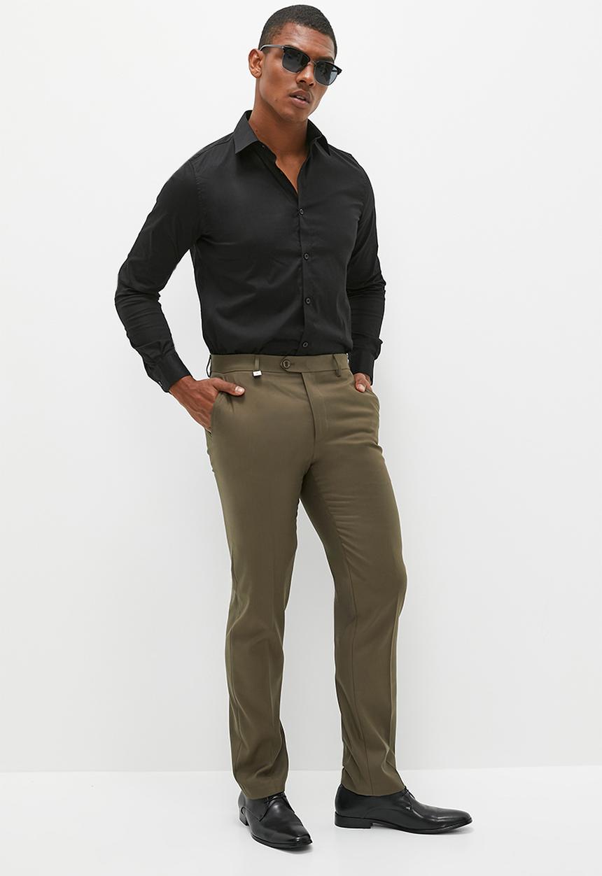 POLO - Men custom fit travel trouser  - khaki