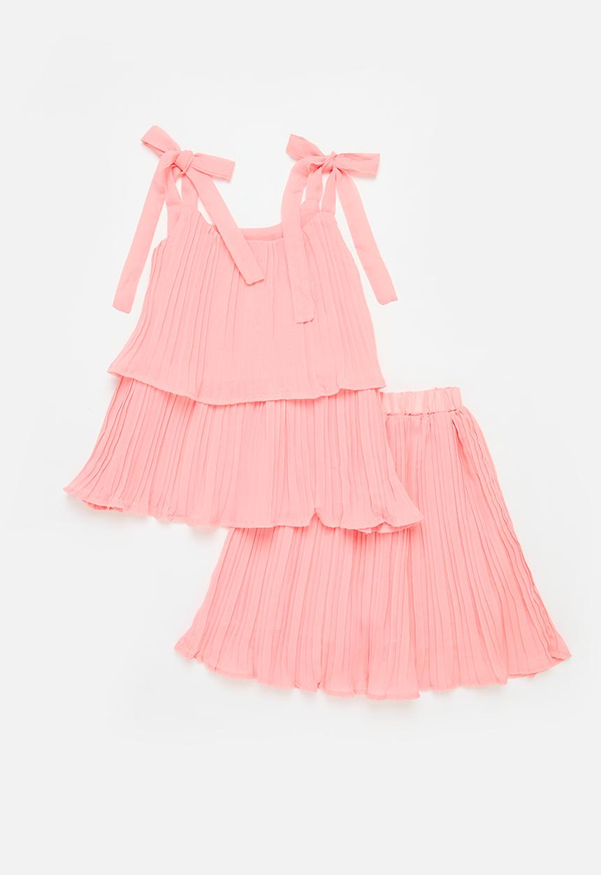 Pop Candy - Frill cami and skirt set - pink