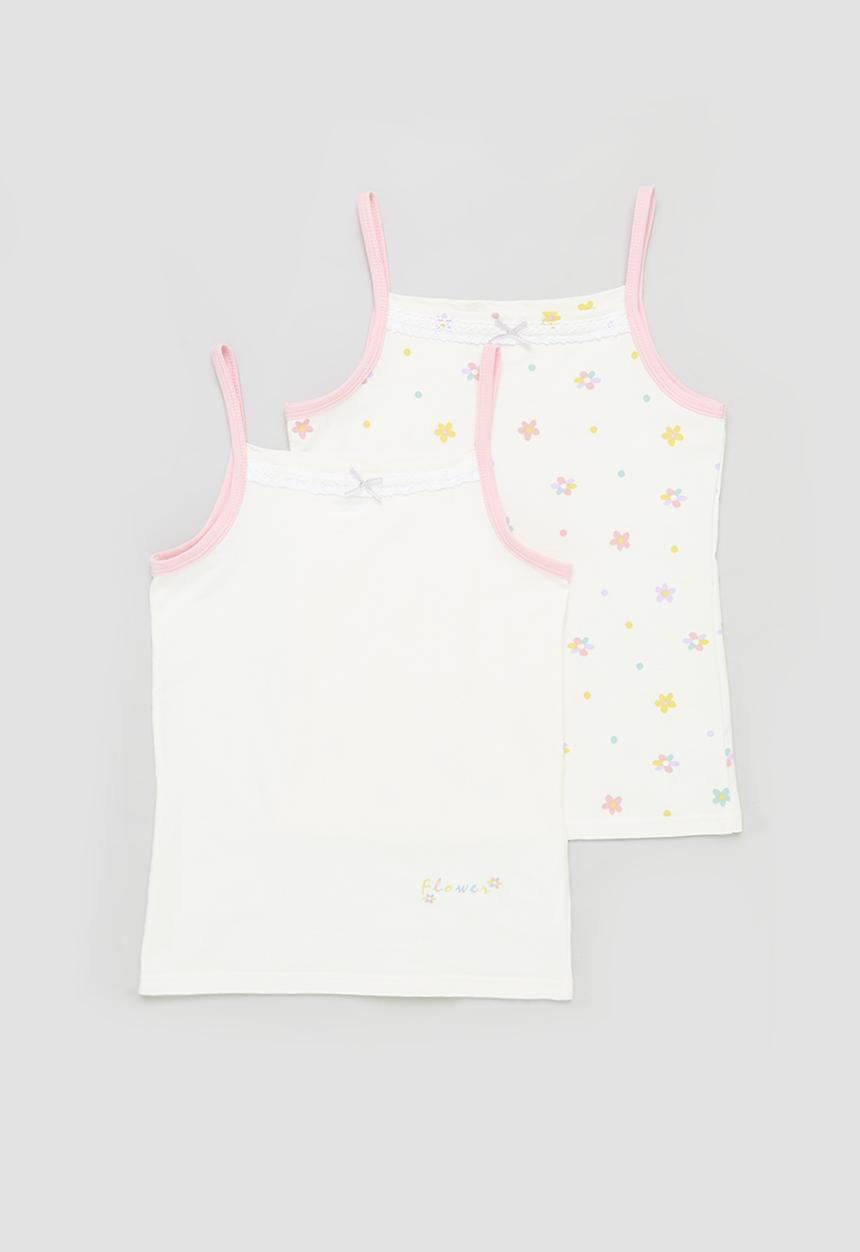 Pop Candy -  2 Pack camisole - white