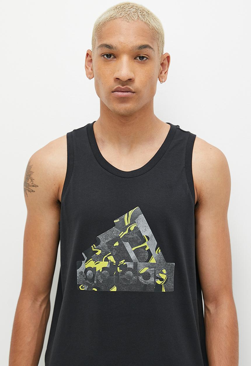 adidas Performance - M fi camo tank - black