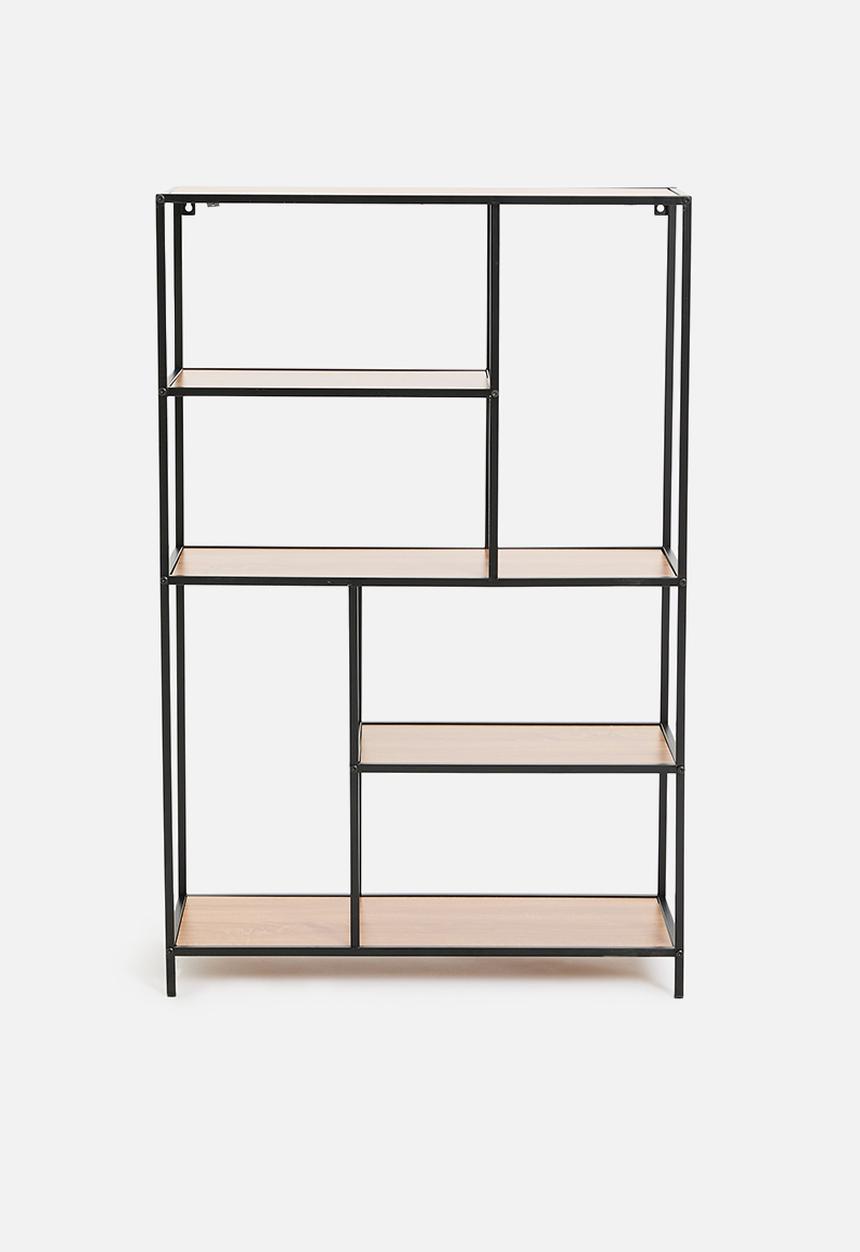 H&S - Scarlett wall rack - natural & black