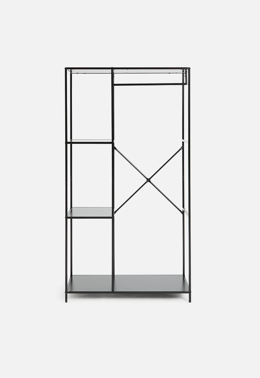H&S - Mila clothing rail - black