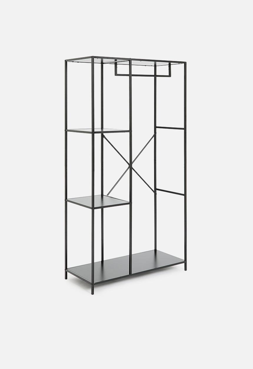 H&S - Mila clothing rail - black
