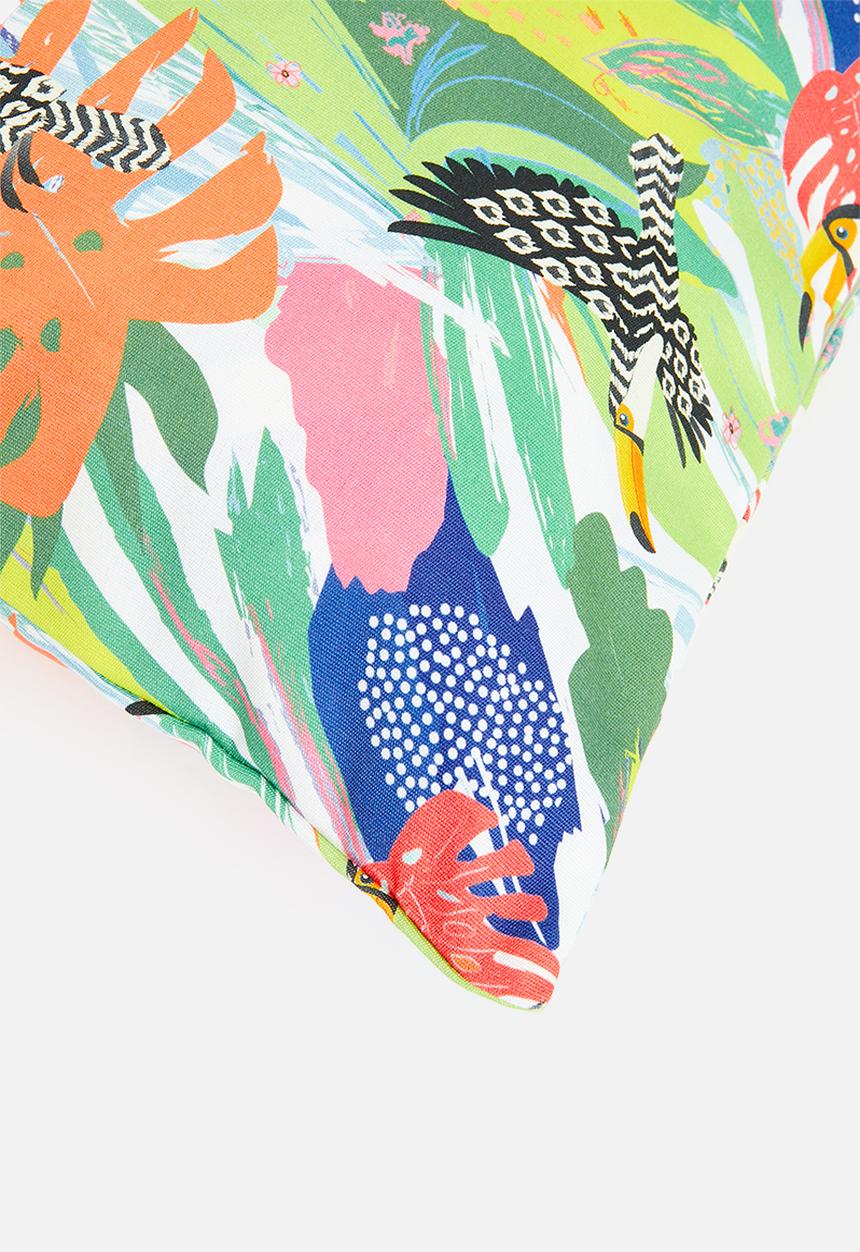 Hertex Fabrics - Cover Toucans - Green
