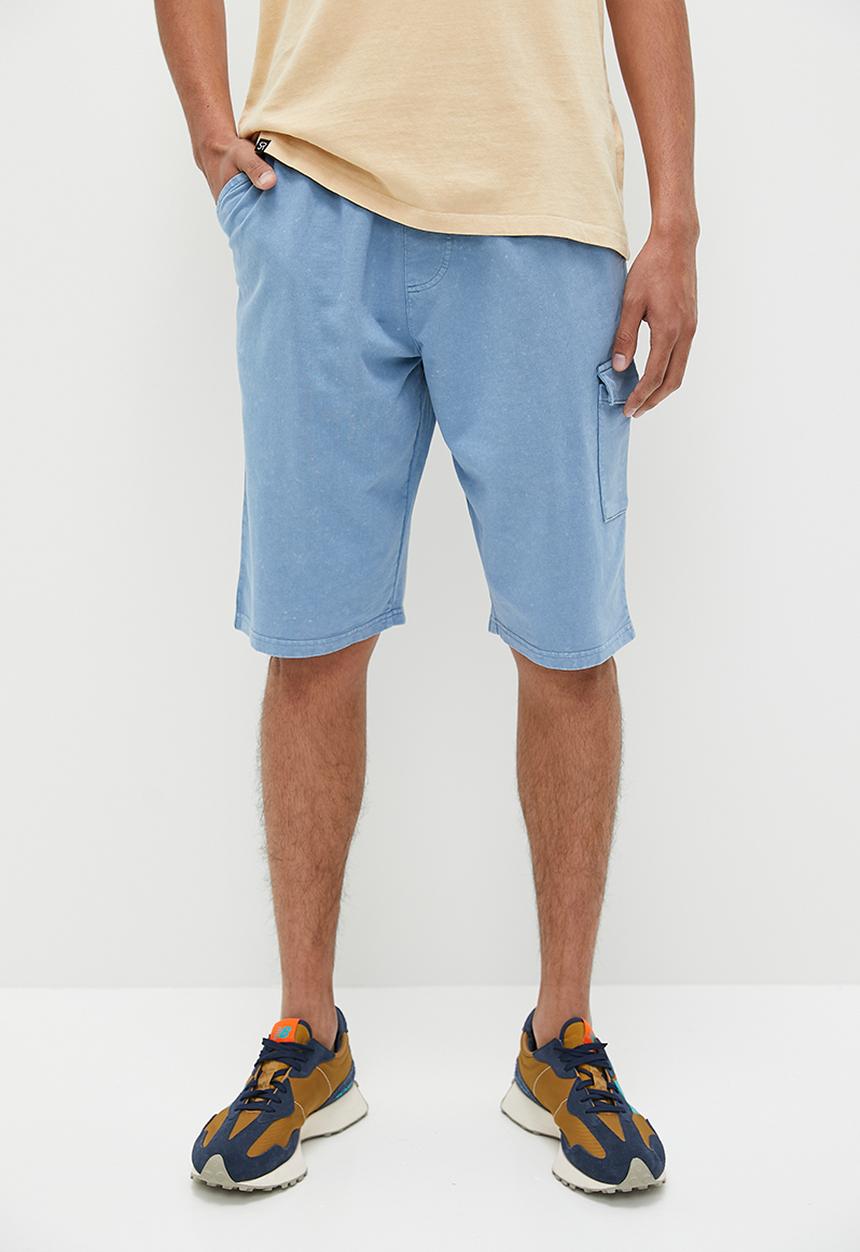 Superbalist - Anda 1UP Utility Sweat Short - Dusty Blue