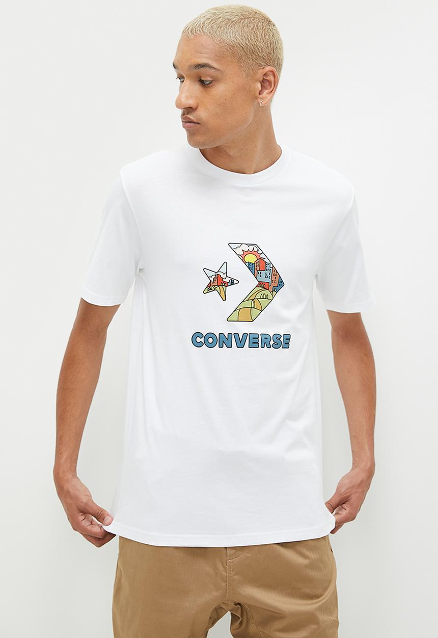Converse - Star chevron fill graphic T-shirt - white 
