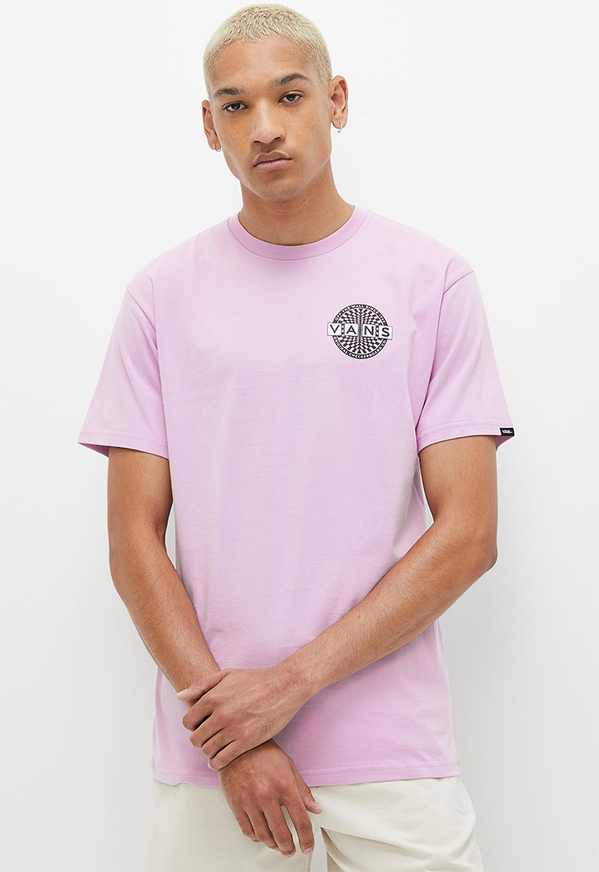 Vans - Warped checkerboard logo short sleeve tee -  lavender frost