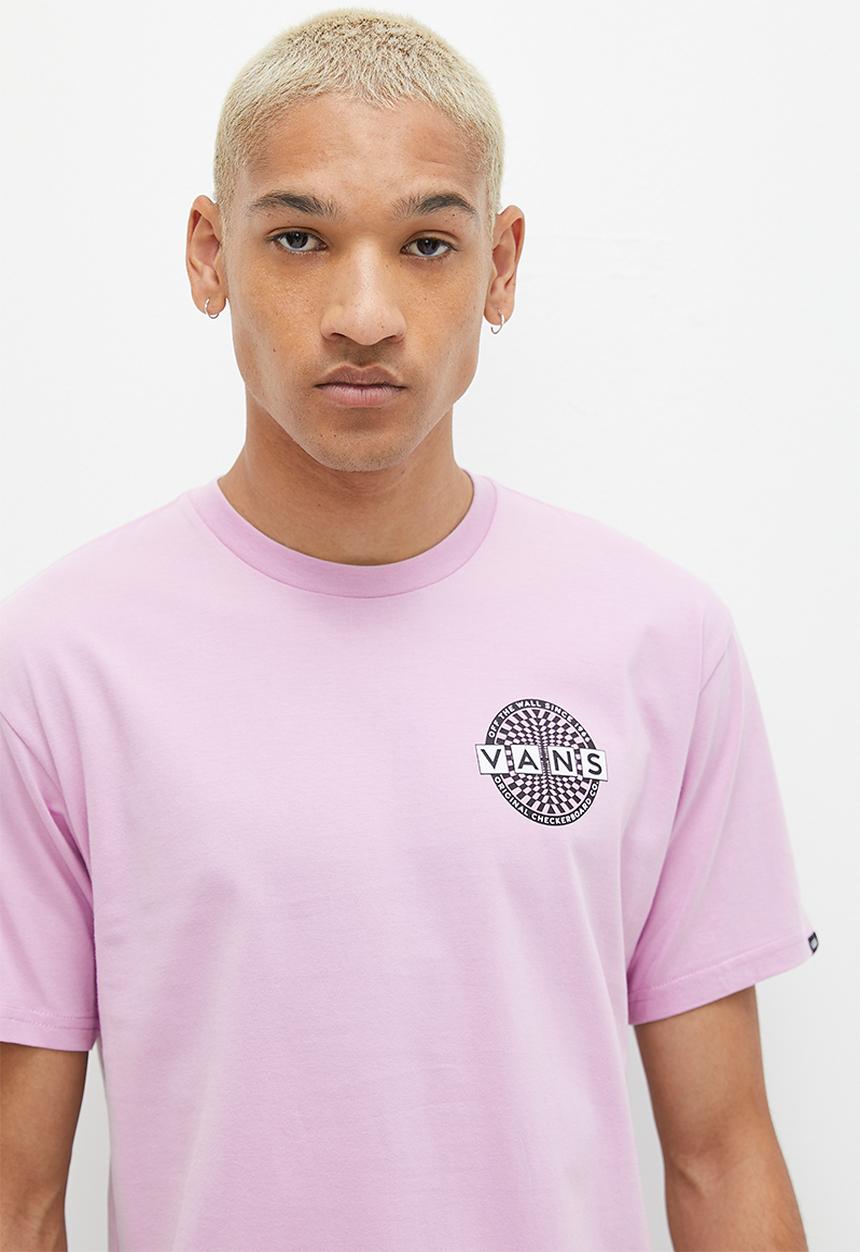 Vans - Warped checkerboard logo short sleeve tee -  lavender frost