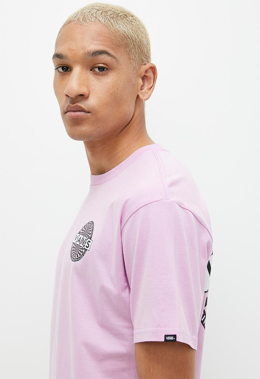 Vans - Warped checkerboard logo short sleeve tee -  lavender frost