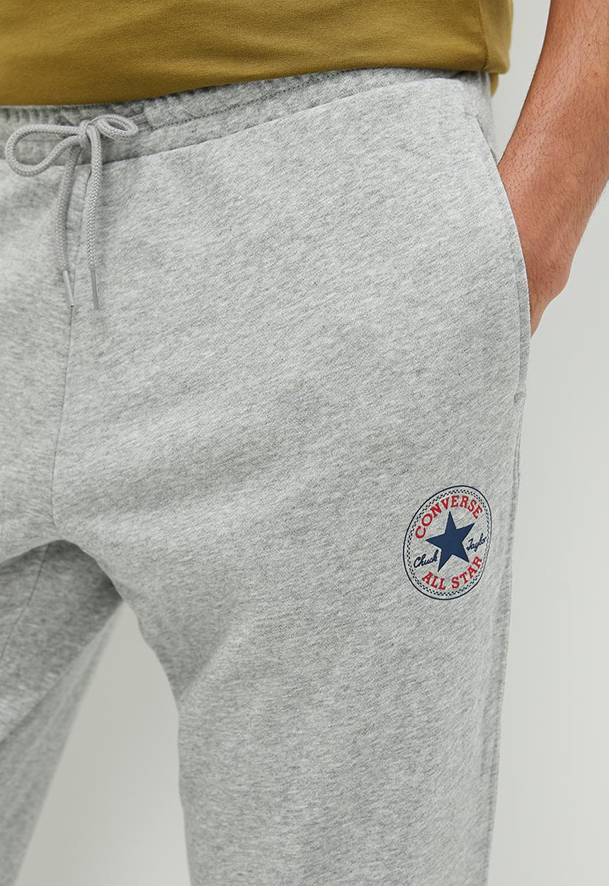 Converse - Converse Go-To All Star Patch Standard Fit Sweatpant - Vintage Grey Heather