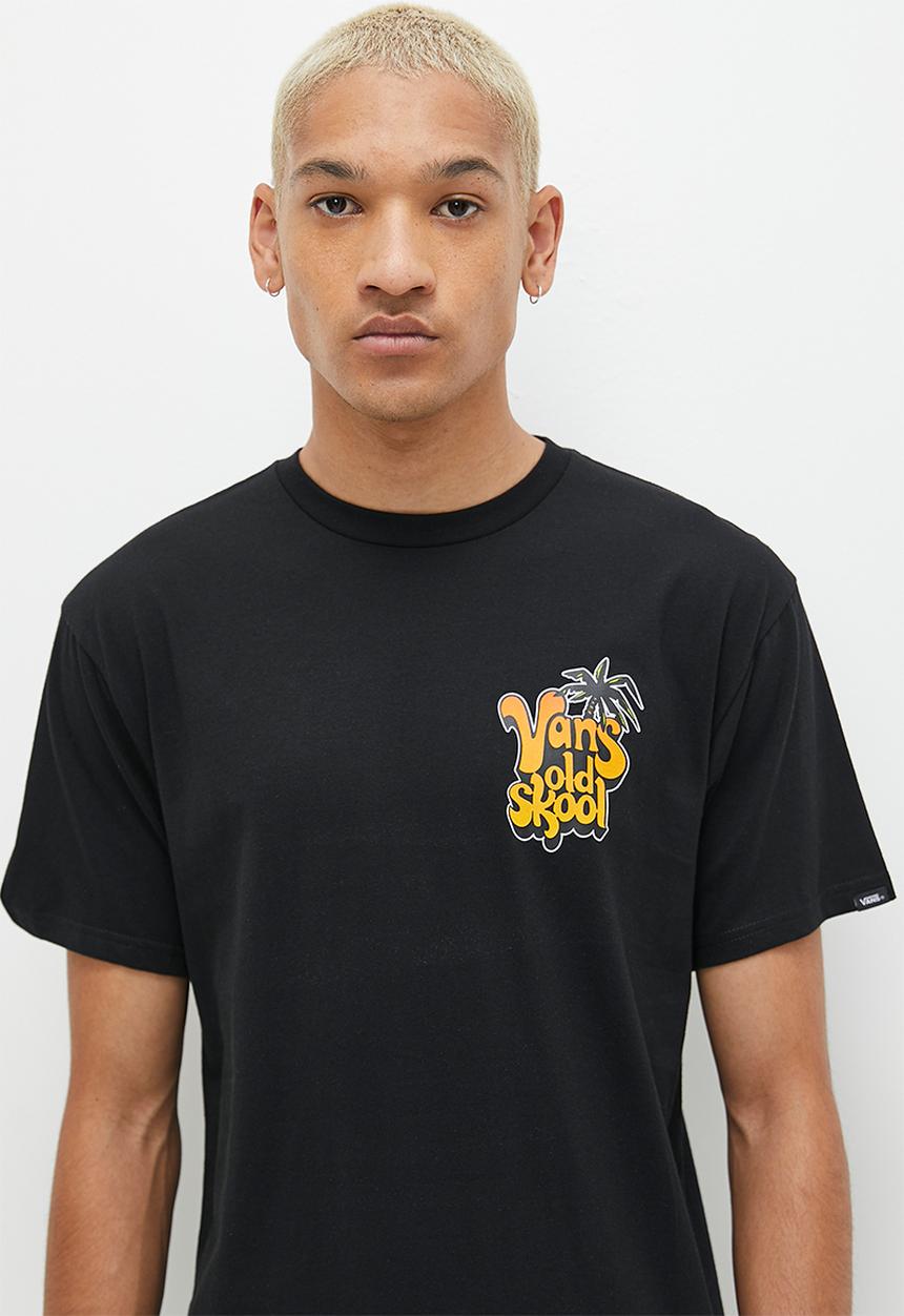 Vans - Paradise vans palm short sleeve  tee - black