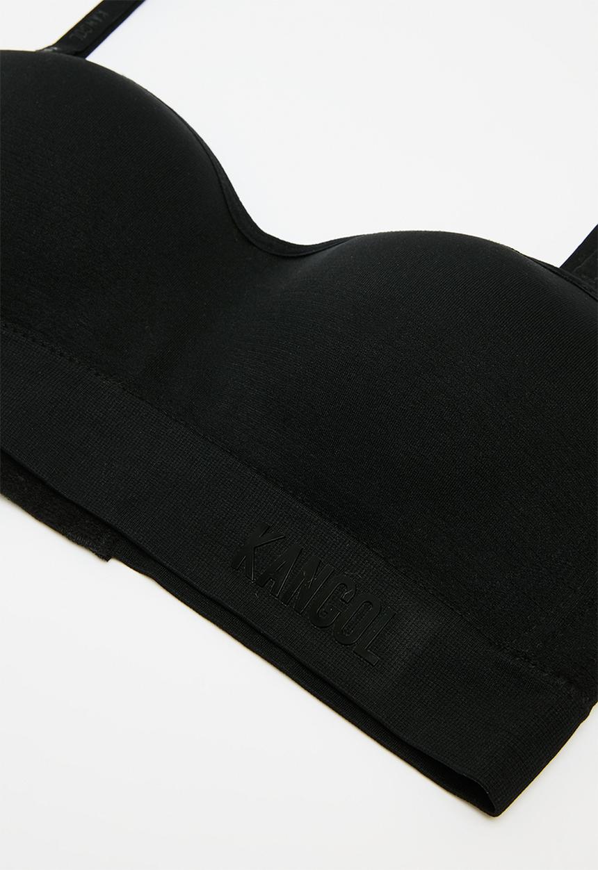 KANGOL - Single moulded seamless bandeau - black