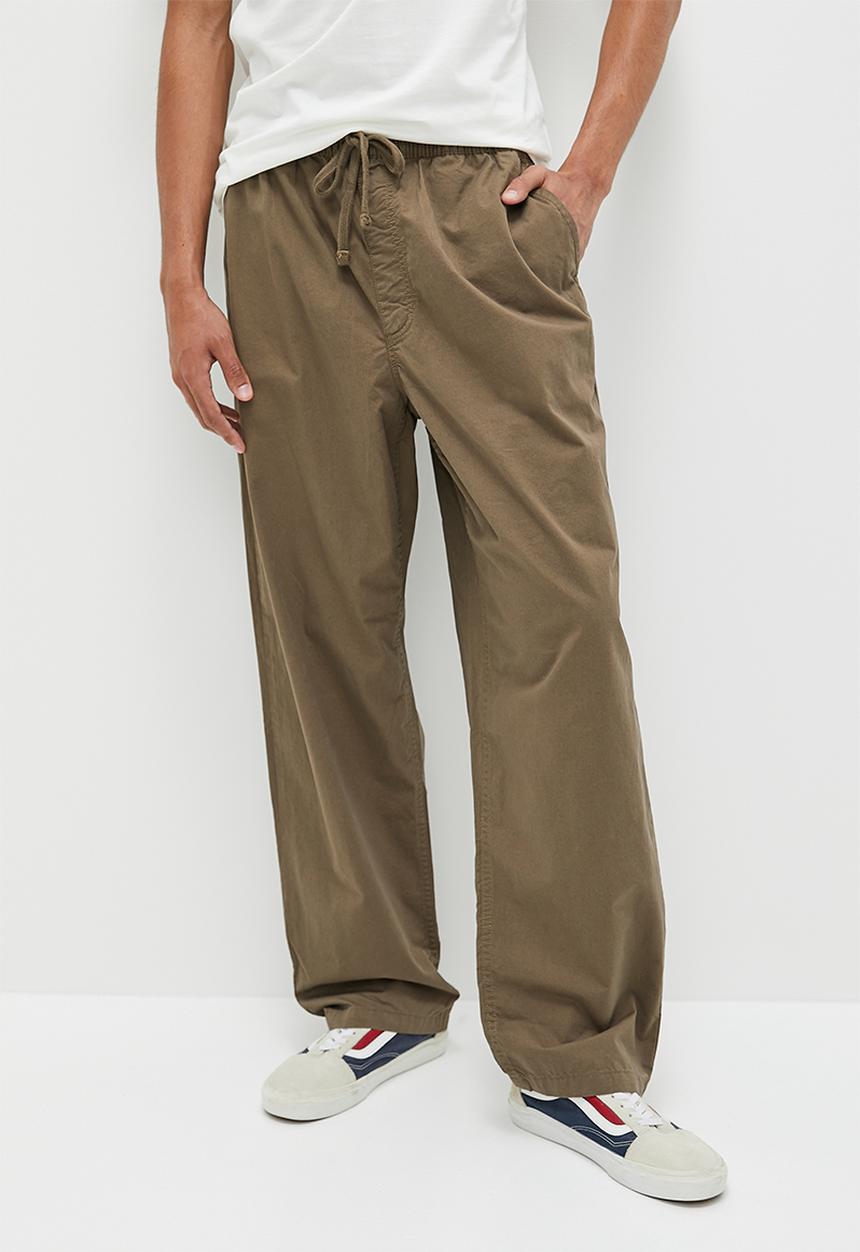 Vans - Range baggy tapered elastic waist pant canteen