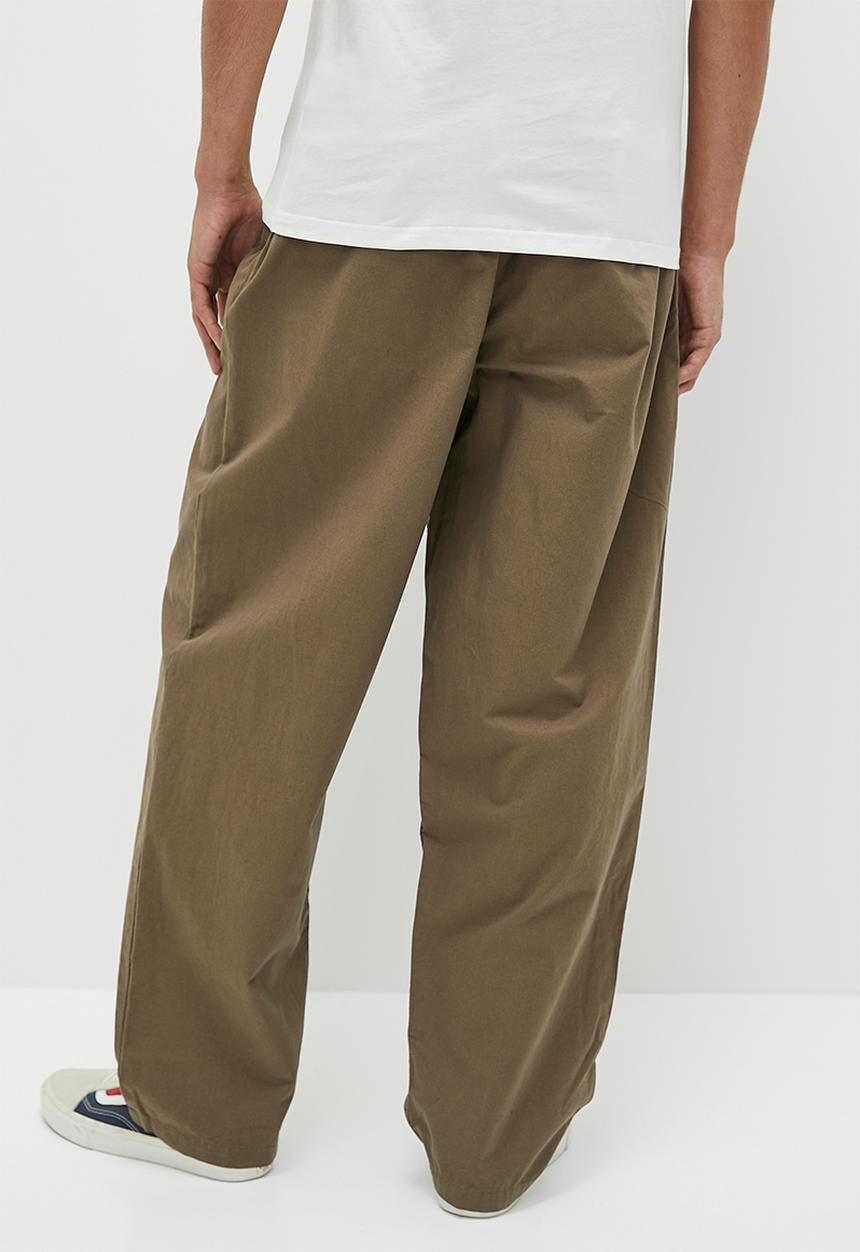 Vans - Range baggy tapered elastic waist pant canteen