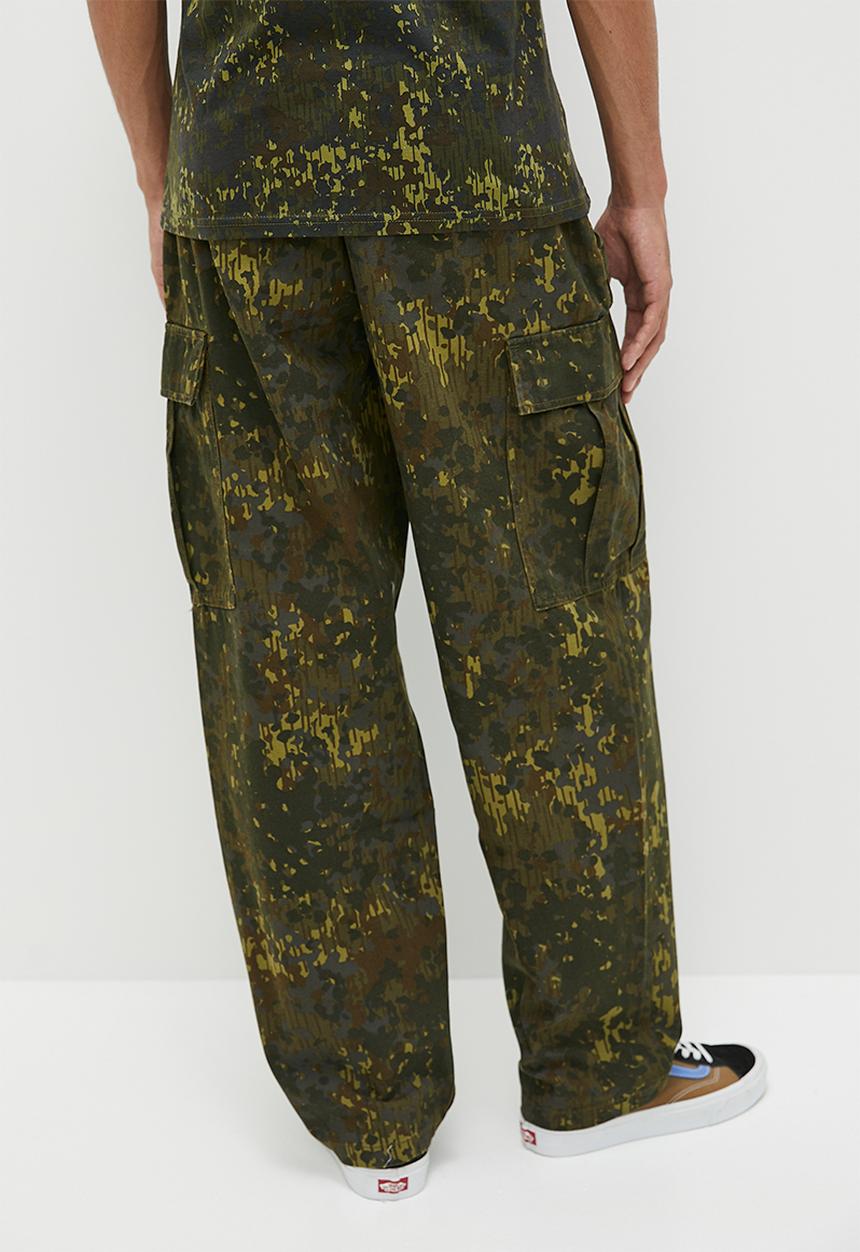 Vans - Range cargo baggy tapered elastic pant grape leaf - green 