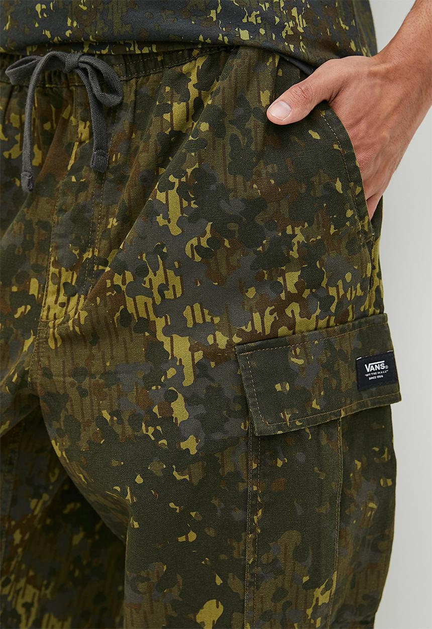 Vans - Range cargo baggy tapered elastic pant grape leaf - green 