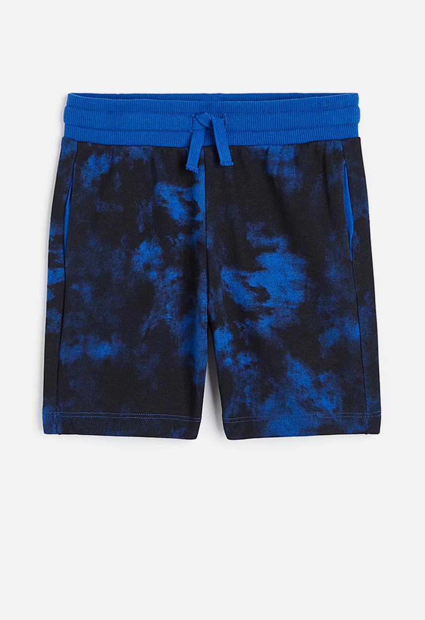 H&M - Sweatshorts - bright blue tie-dye