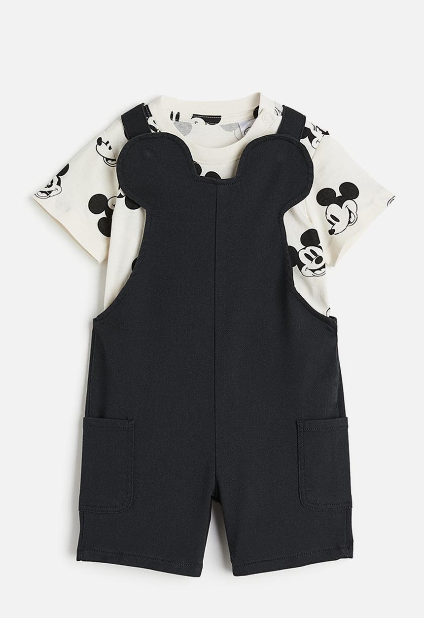 H&M - 2 Piece set - black/mickey mouse