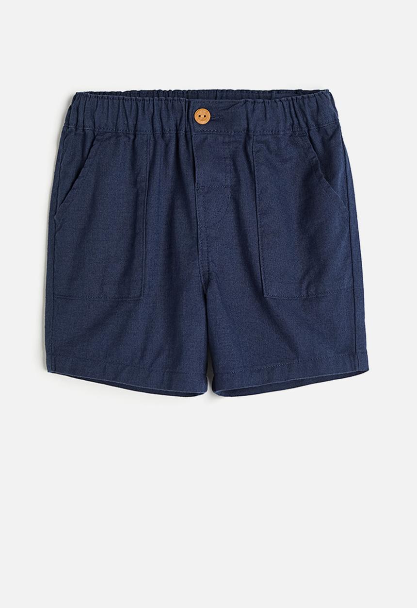 H&M - Cotton shorts - navy blue 