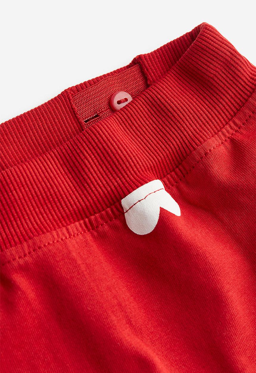 H&M - 2 Piece patterned jersey set - red hearts 
