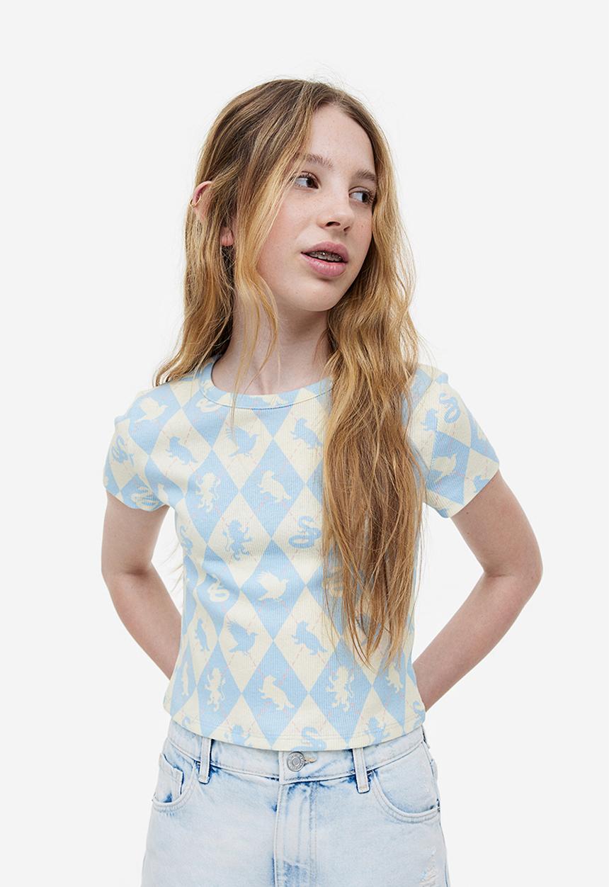 H&M - Printed t-shirt - light blue harry potter