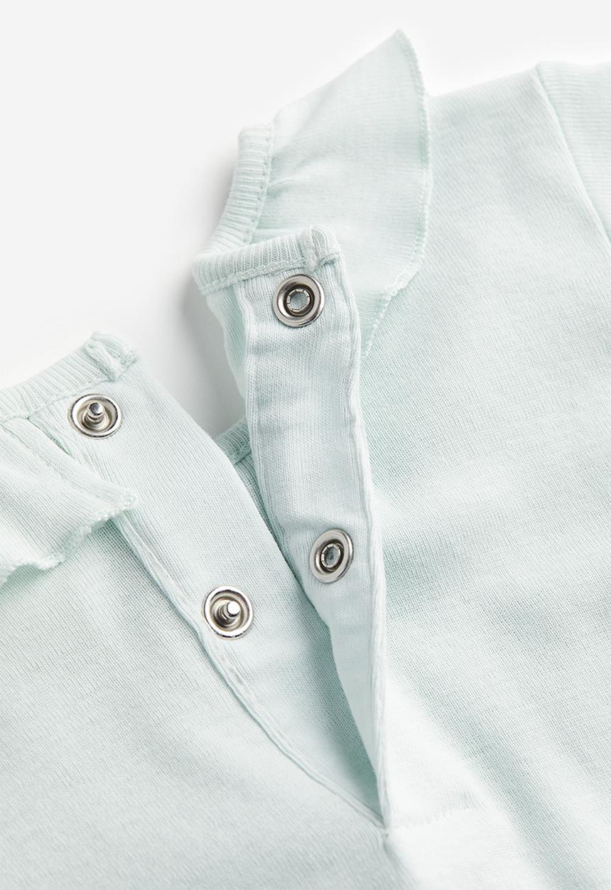 H&M - 2 Piece cotton set - mint green striped