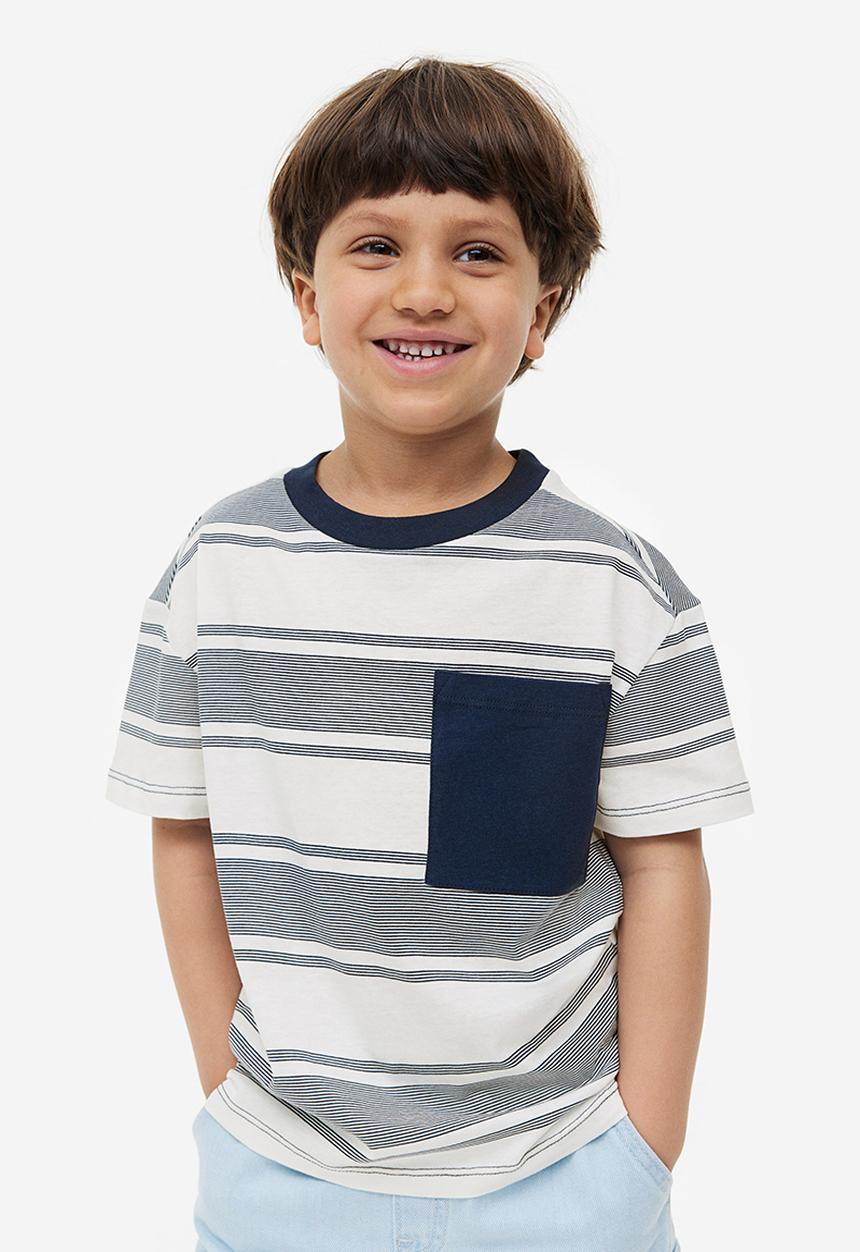 H&M - 2-Pack T-shirts - khaki green & navy blue