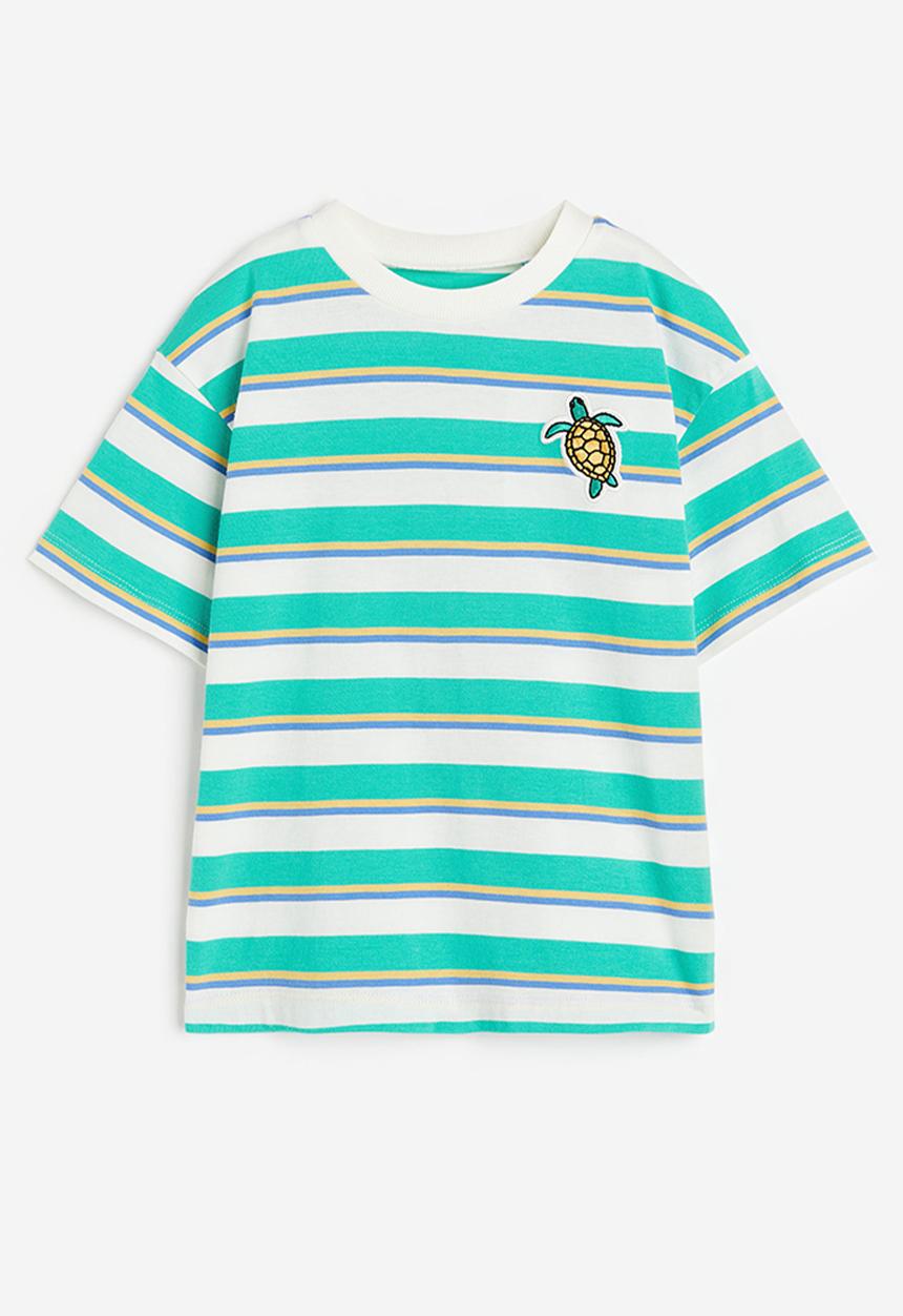 H&M - Jersey t-shirt - green turtle