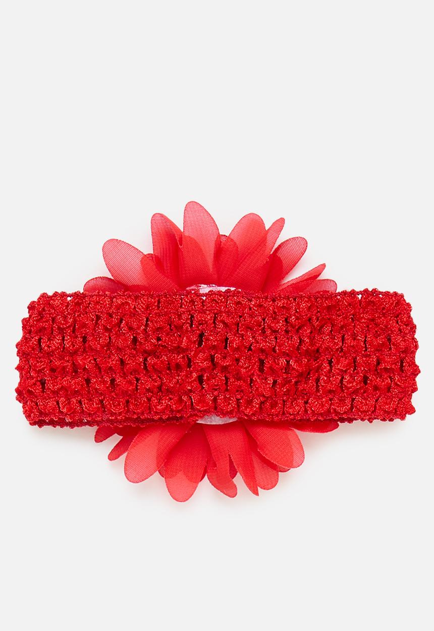 Pop Candy - Flower headband - red