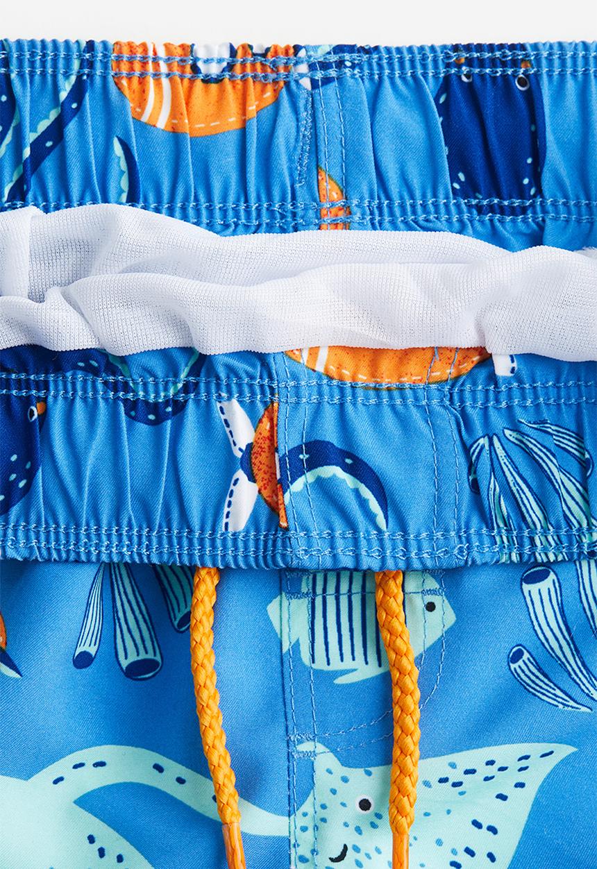 H&M - Patterned swim shorts - blue sea creatures