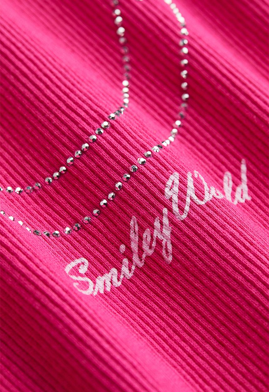 H&M - Printed t-shirt - cerise smileyworld® 