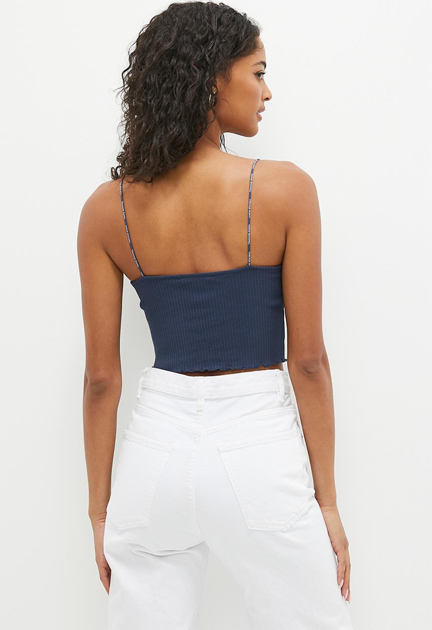 Tommy Hilfiger - Tjw crp pointelle rib top - blue
